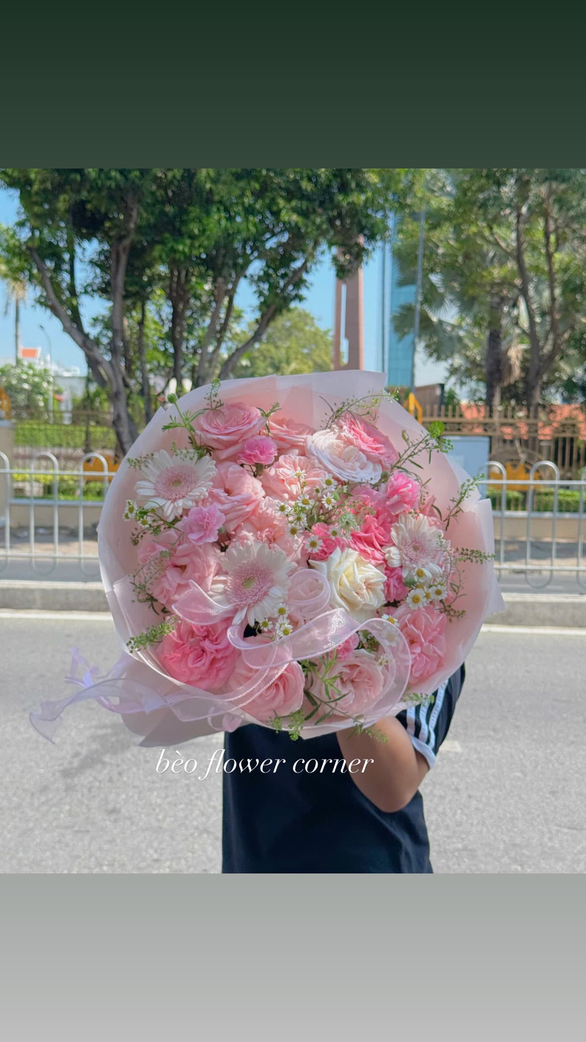 Hoa bó nhiều màu